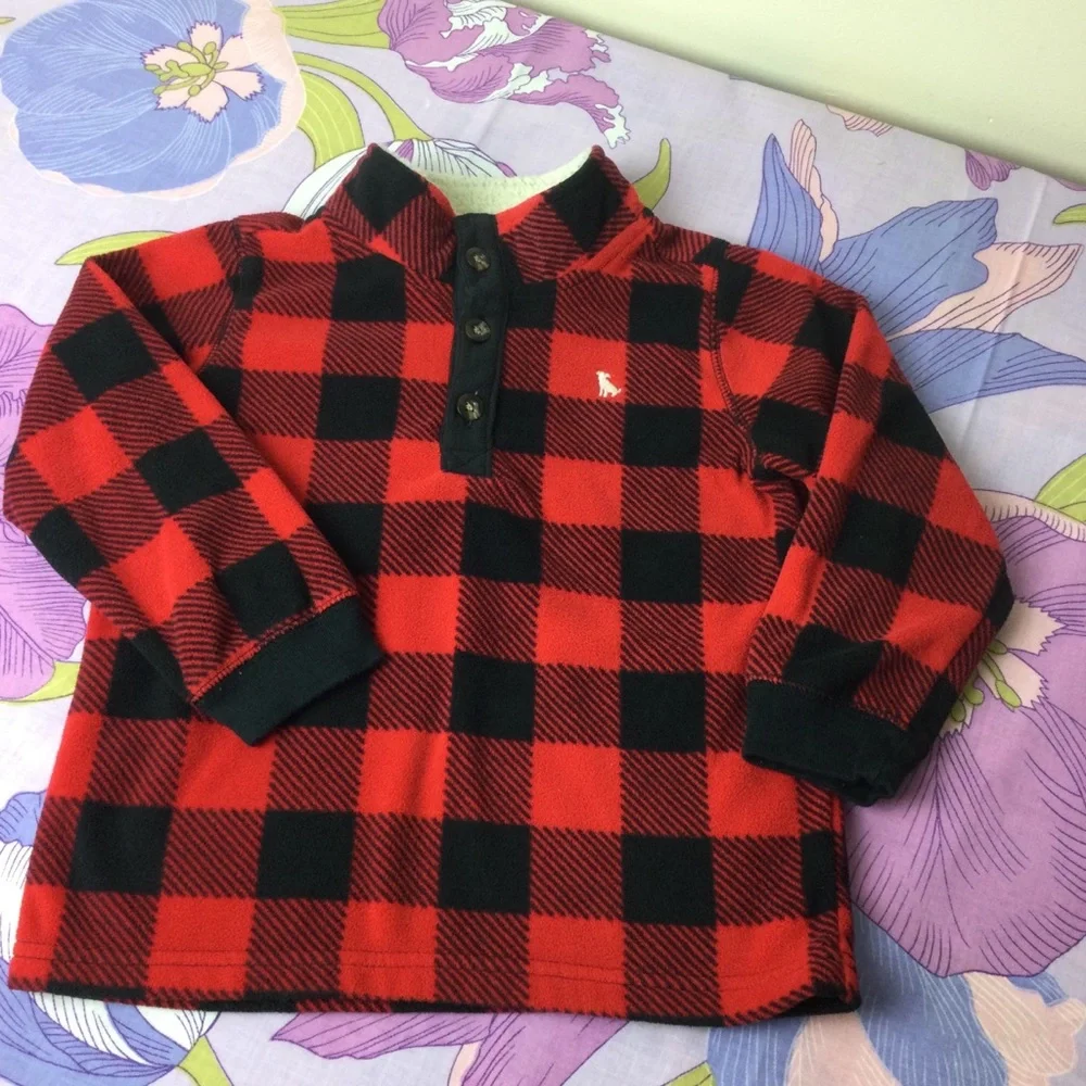 EUC Carter’s 2 Pc Set Flannel Sweatshirt & Pants